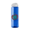 Garyline® Guzzler Bottle with Flip-Top Lid - 32 oz. - Translucent Blue