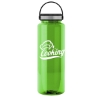 32 Oz. The Guzzler Bottle w/Ez-Grip Lid - Translucent Green