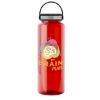 32 Oz. The Guzzler Bottle w/Ez-Grip Lid - Translucent Red