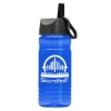 Garyline® Groove Tritan® Bottle with Ring-Straw Lid - 20 oz. - Translucent Blue