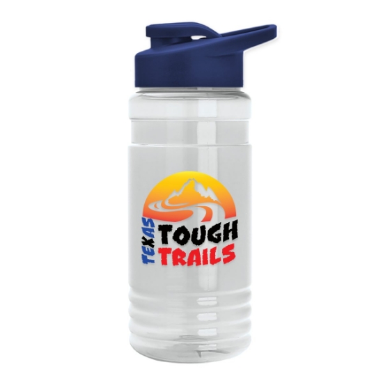 Garyline® Groove Tritan® Bottle with Drink-Thru Lid - 20 oz. - Clear