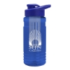 20 Oz. Transparent Sports Bottle w/Drink Thru Lid & Infuser - Translucent Blue