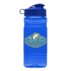 20 Oz. Transparent Sports Bottle w/Flip Top Lid - Translucent Blue