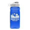 Garyline® Groove Tritan® Bottle with Flip-Top Lid and Infuser - 20 oz. - Translucent Blue