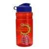 Garyline® Groove Tritan® Shaker Bottle with Flip-Top Lid and Mixing Ball - 20 oz. - Translucent Red