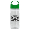 20 Oz. Transparent Sports Bottle w/Oval Crest Lid - Clear