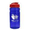 Garyline® Groove Tritan® Bottle with Flip-Top Lid - 20 oz. - Translucent Blue