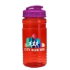 Garyline® Groove Tritan® Bottle with Flip-Top Lid - 20 oz. - Translucent Red