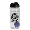 Garyline® Groove Tritan® Shaker Bottle with Flip-Top Lid and Mixing Ball - 20 oz. - Clear