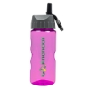 Garyline® Mini Mountain Tritan® Bottle with Ring-Straw Lid - 22 oz. - Translucentfucshia