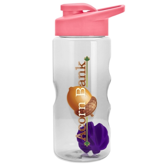 Garyline® Mini Mountain Tritan® Shaker Bottle with Drink-Thru Lid - 22 oz. - Clear