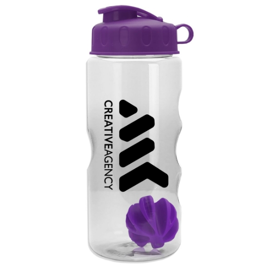 Garyline® Mini Mountain Tritan® Shaker Bottle with Flip Lid - 22 oz. - Clear
