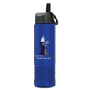 Garyline® Wave Tritan® Bottle with Ring-Straw Lid - 24 oz. - Translucent Blue