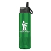 Garyline® Wave Tritan® Bottle with Ring-Straw Lid - 24 oz. - Translucent Green