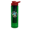 Garyline® Wave Tritan® Bottle with Drink-Thru Lid and Infuser - 24 oz. - Translucent Green