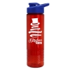 Garyline® Wave Tritan® Bottle with Drink-Thru Lid and Infuser - 24 oz. - Translucent Red