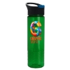 Garyline® Wave Tritan® Bottle with Pop-Up Lid - 24 oz. - Translucent Green
