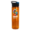 Garyline® Wave Tritan® Bottle with Pop-Up Lid - 24 oz. - Translucent Orange