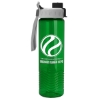 Garyline® Wave Tritan® Bottle with Quick-Snap Lid - 24 oz. - Translucent Green