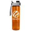 Garyline® Wave Tritan® Bottle with Quick-Snap Lid - 24 oz. - Translucent Orange