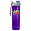 Garyline® Wave Tritan® Bottle with Quick-Snap Lid - 24 oz. - Translucent Violet