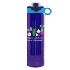 Garyline® Wave Tritan® Bottle with Two-Tone Drink-Thru Lid with Silicone Loop and Infuser - 24 oz. - Translucent Violet