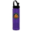 Garyline® Wave Tritan® Bottle with Flip-Straw, Swivel-Handle Lid - 24 oz. - Translucent Violet