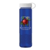 Garyline® Wave Tritan® Bottle with Tethered Lid - 24 oz. - Translucent Blue