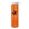 Garyline® Wave Tritan® Bottle with Tethered Lid - 24 oz. - Translucent Orange