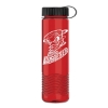 Garyline® Wave Tritan® Bottle with Tethered Lid - 24 oz. - Translucent Red