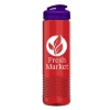 Garyline® Wave Tritan® Bottle with Flip-Top Lid - 24 oz. - Translucent Red