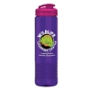 Garyline® Wave Tritan® Bottle with Flip-Top Lid - 24 oz. - Translucent Violet