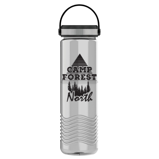 Garyline® Wave Tritan® Bottle with Grip Lid - 24 oz. - Clear