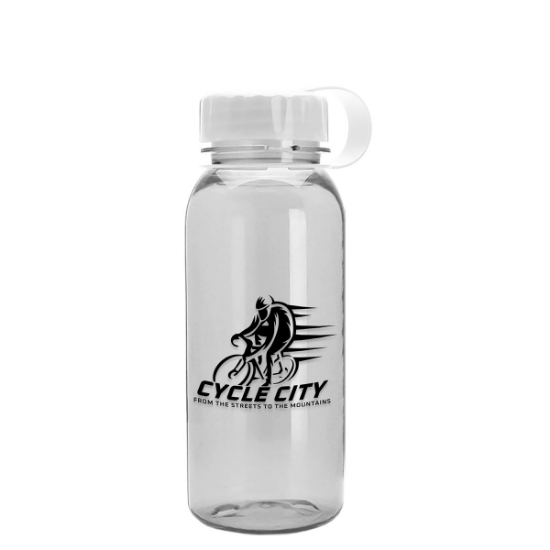 Garyline® Cadet Tritan® Bottle with Tethered Lid - 18 oz. - Clear