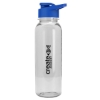 Garyline® Flat-Sided Tritan® Bottle with Drink-Thru Lid - 24 oz. - Clear