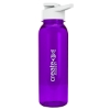 Garyline® Flat-Sided Tritan® Bottle with Drink-Thru Lid - 24 oz. - Translucent Violet