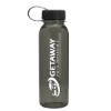 Garyline® Flat-Sided Tritan® Bottle with Tethered Lid - 24 oz. - Smoke