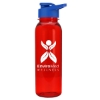 Garyline® Outdoorsman Tritan® Bottle with Drink-Thru Lid - 24 oz. - Translucent Red