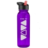 Garyline® Outdoorsman Tritan® Bottle with Flip-Straw Lid - 24 oz. - Translucent Violet