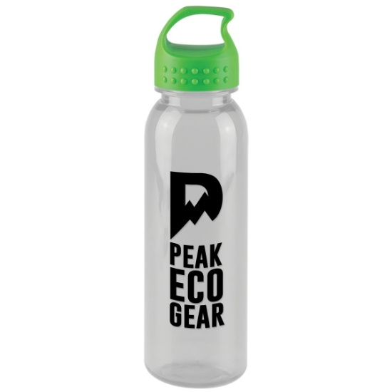 Garyline® Outdoorsman Tritan® Bottle with Oval Crest Lid - 24 oz. - Clear