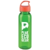 Garyline® Outdoorsman Tritan® Bottle with Oval Crest Lid - 24 oz. - Translucent Green