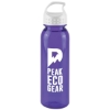 Garyline® Outdoorsman Tritan® Bottle with Oval Crest Lid - 24 oz. - Translucent Violet