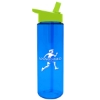 Garyline® Freedom Tritan® Bottle with Flip-Straw Lid - 28 oz. - Translucent Blue