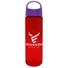 Garyline® Freedom Tritan® Bottle with Oval Crest Lid - 28 oz. - Translucent Red