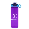 Garyline® Freedom Tritan® Bottle with Two-Tone Drink-Thru Lid with Silicone Loop - 28 oz. - Translucent Violet