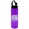 Garyline® Freedom Tritan® Bottle with Flip-Straw, Swivel-Handle Lid - 28 oz. - Translucent Violet