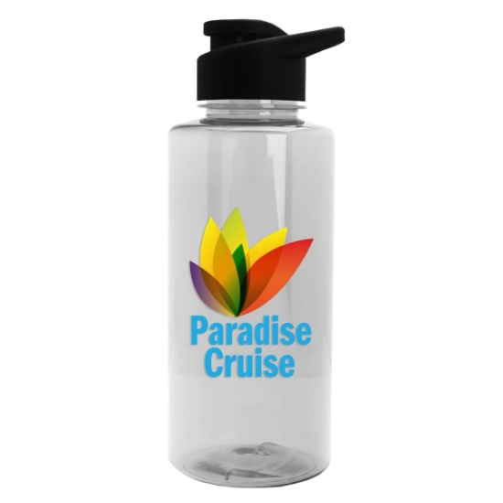 Garyline® Mountaineer Tritan® Bottle with Drink-Thru Lid - 36 oz. - Clear