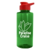 Garyline® Mountaineer Tritan® Bottle with Drink-Thru Lid - 36 oz. - Translucent Green