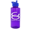 Garyline® Mountaineer Tritan® Bottle with Flip-Straw Lid - 36 oz. - Translucent Violet