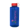 Garyline® Mountaineer Tritan® Bottle with Tethered Lid - 36 oz. - Translucent Blue